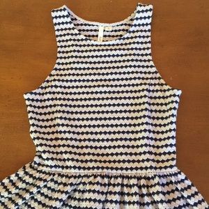 Frenchi Waffle Print Dress